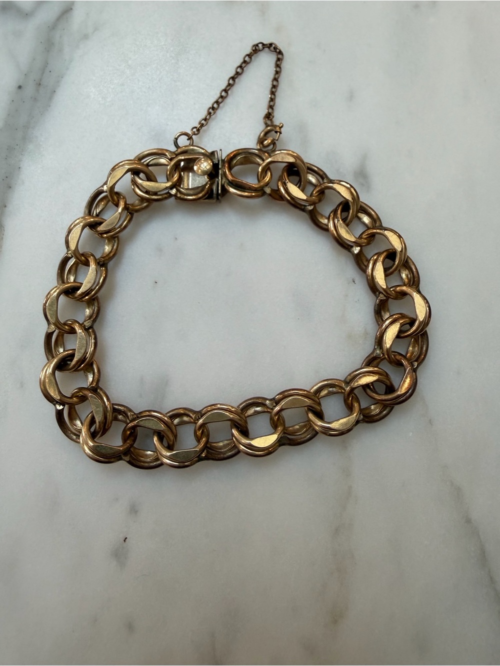 12 karat gold filled Link Chain Bracelet